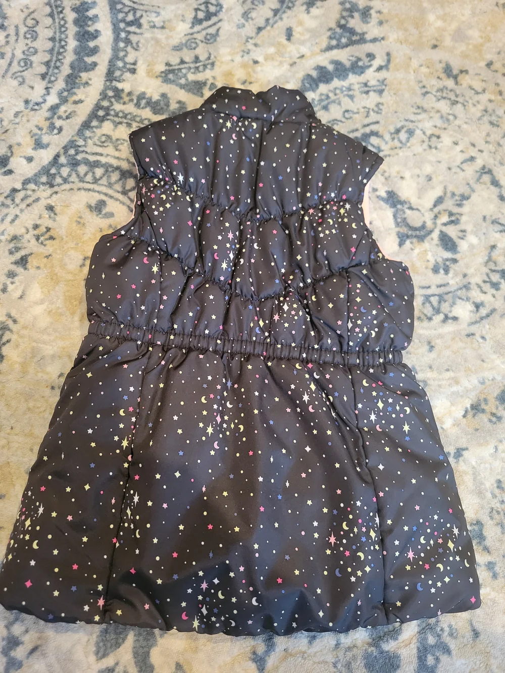 OshKosh B'gosh  Puffer Vest  Black/Pink Size 6/6x